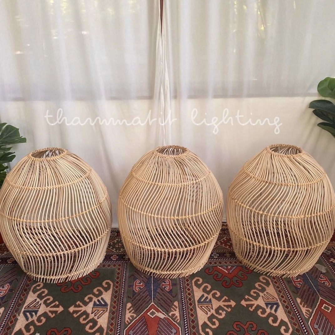 Copper Rattan Lamp